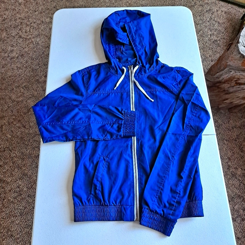 Navy Blue Zine Zip up Sweatshirt